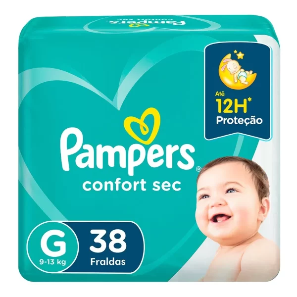 Pampers Confort Sec Tam G - 38 Unidades