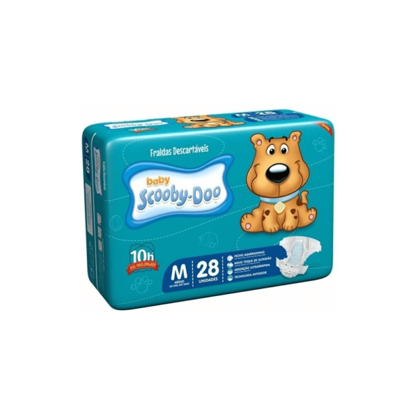 Fralda Scooby-Doo Tam M - 28 Unidades Jumbo